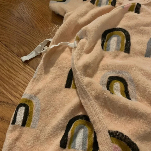 Spearmint Love Pink Rainbow Terrycloth Romper 3 Months - Picture 2 of 5